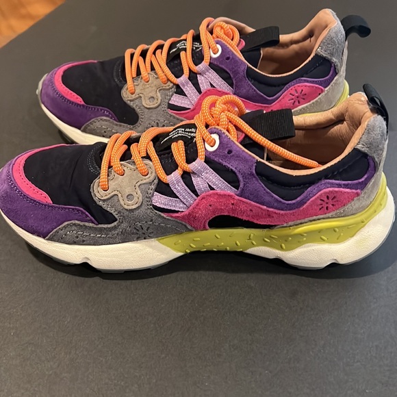 YAMANO 3 WOMAN - Suede and technical fabric sneakers Women’s Size 7 - Picture 7 of 8